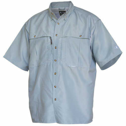 Drake Casual Vented Wingshooter's Shirt Steel Blue Short Sleeve Small Md#: DW260SBLS