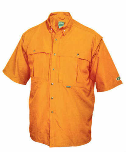 Drake Casual Vented Wingshooter's Shirt Yellow Short Sleeve Size Xl