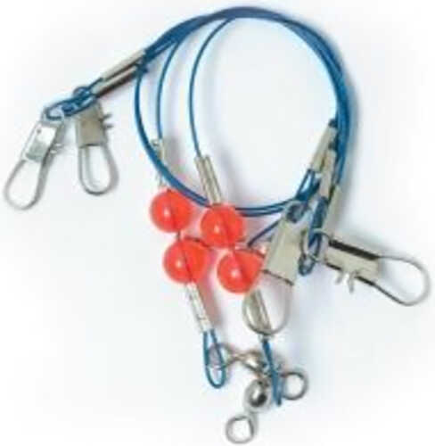 Claw Beaded Leader 2 Drop Blue Wire Model: L840