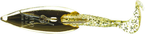 Weedless Spoon 1/4oz Gold W/gold Worm Model: 25wgg