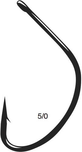 Shiner Hook Black Ni Wide Gap 5/0 4pk Model: 51415