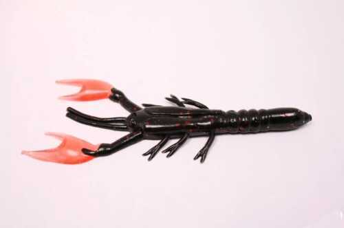 Gene Larew Salt Craw 4In 10bg Black Neon/Fire