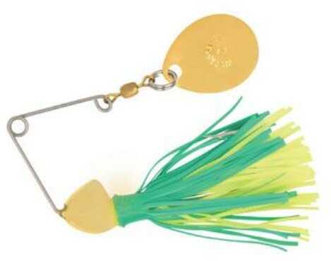 Hildebrandt Spin Dandy 1/8 Ounce Gold Head With Blade Green & Chartreuse Md: 0DANG-GRNCHR