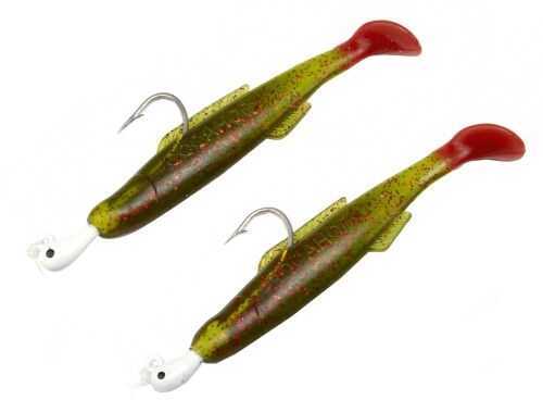 H&H Double Rig Cocahoe 1/4 12Pk Avo/Red Glt/ft