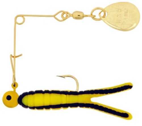 H&H Cajun Mini Spin-Gold 1/64 12/Cd Yellow/Black Stripe