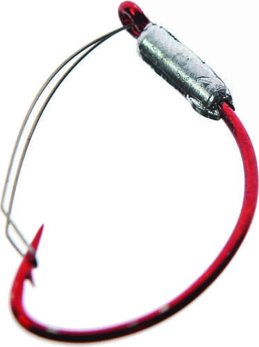 Jigs Wacky Worm Hook 2pk Red Weighted Model: Wwr116