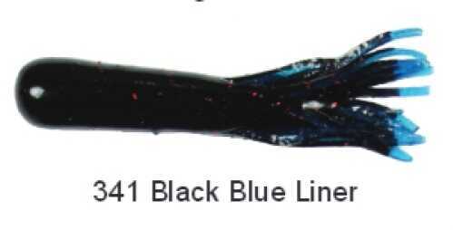 Luck E Strike Fast Lane Tube 4-1/2In 8 Per Bag Black Blue Glitter/Blue