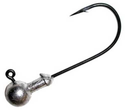 Lucky Strike Round Jig Head 1/4Oz 5Pk Plain W/Black Nickel Gamakatsu Md#: RJHGM-914-5