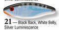 L&S Mirrolure Prop 3In 1/2Oz Black Back/White Belly Md#: 10Mr-21