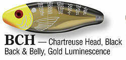 L&S Mirrolure Prop 3In 1/2Oz Chartreuse Head/Black Md#: 10Mr-BCH