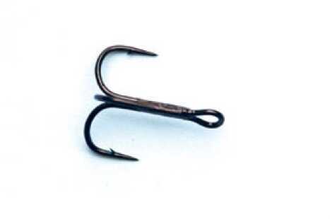 Mustad Treble Hook Black Nickel 4X Strong 25/Bx