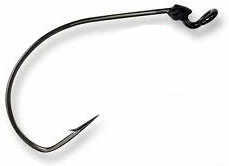 Mustad U/P Grip Pin KVD Hook Black Nickel W/Retainer Wire 5Pk 5/0 Md#: 38101BLN-5/0