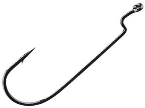 Owner All Purpose Worm Hook Black Chrome 4Pk 5/0