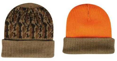 Outdoor Cap Knit Camo/Orange Rev 1-Size New Model: OKR500 STYLE