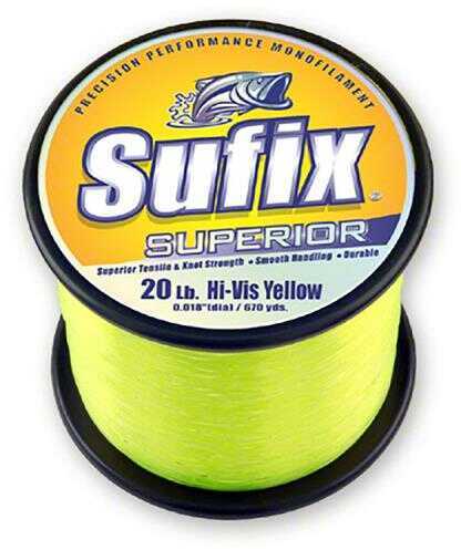 Sufix Superior Hi-Vis Yellow Monofilament - 50lb - 2405 yds