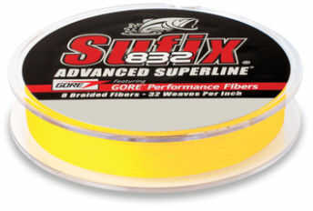 Suffix Performance Braid 1200 Yards 65 Pound Hi-vis Yellow