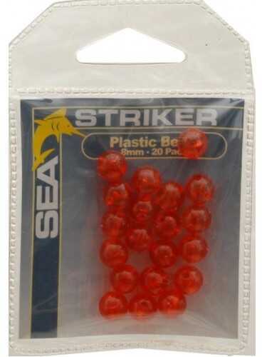 Sea Striker Plastic Bead Red 8mm 20Pk