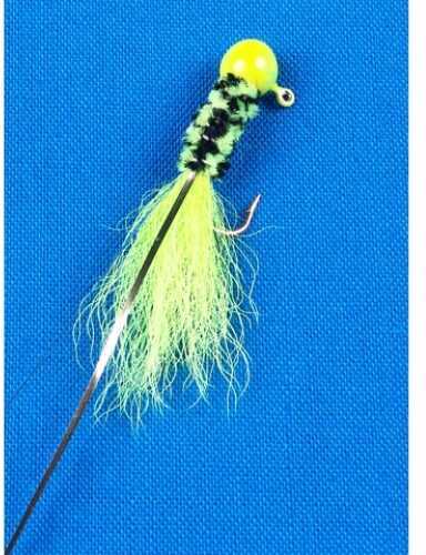 Slater's Double Trouble Jig #4 1/16Oz Chartreuse/Chart & Black/Ch