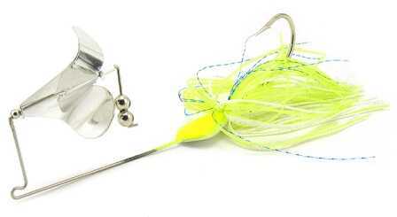 Stanley Ebb Buzz Bait 3/8Oz Chartreuse/White-Blue/Chartreuse