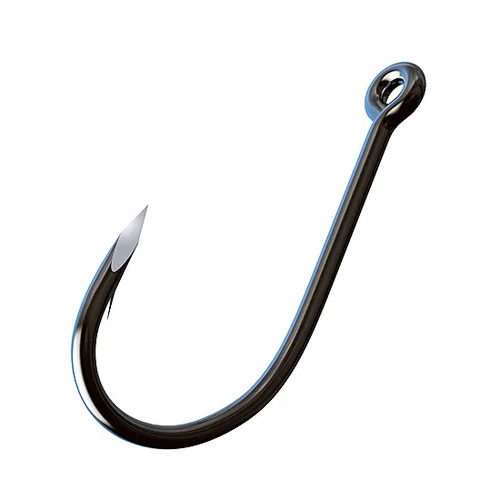 Trokar Vapor Saltwater Bait Offset Black Chrome 1/0 14 Pack Md: TK13-1/0