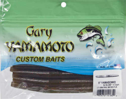 Gary Yamamoto Senko 5In 10/bg Light Green Pumpkin/Red Md#: 9-10-357