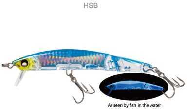 YOzuri Crystal 3D Jointed Minnow 3/4Oz 5-1/4In Holo Silver Blue