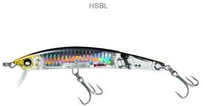 YOzuri Crystal 3D Jointed Minnow 3/4Oz 5-1/4In Holo Silver Black