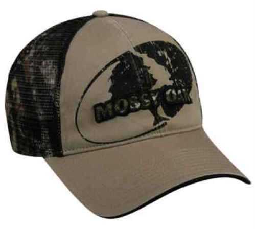 Outdoor Cap Mossy Oak Logo Cap Tan/MO Breakup-Mesh Back 1-Size