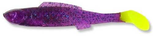 Reaction Bayou Chub Minnow 10Pk 3In Purple Blue Flake/Chartreuse Tl Md#: RBC35-045-10