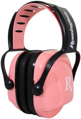 Remington MP-22 Womens Hearing Protector Pink With White "R" Logo - NRR 22Db Low Profile Cups Unique Cut-Out sha