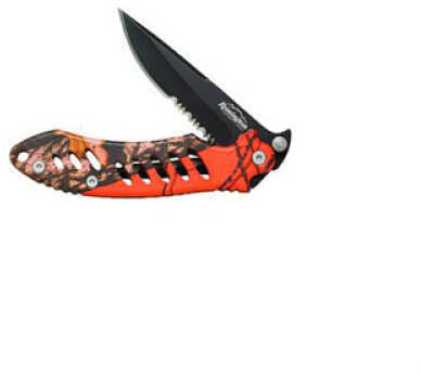 Remington Mossy Oak Blaze Orange - Anodized Aluminum Scales With Rubberized Coated Handle 3 5/8" Black Oxidized