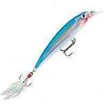 Rapala X-Rap Minnow Slash Bait 4In 7/16Oz Silver Blue Md#: XR10Sb