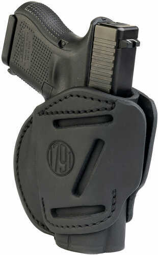 1791 3 Way Holster OWB Size Ambidextrous Stealth Black Leather 3WH-3-SBL-A