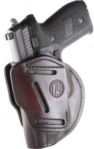 1791 3 Way Holster OWB Size 5 Ambidextrous Signature Brown Leather 3WH-5-SBR-A