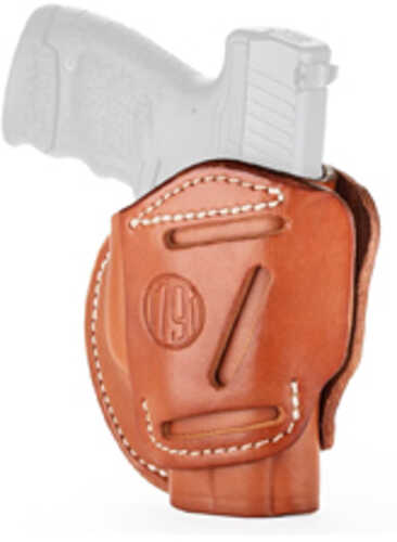 1791 3 Way Outside Waistband Holster Size 6 Matte Finish Leather Construction Classic Brown Ambidextrous 3wh-6-cbr-a