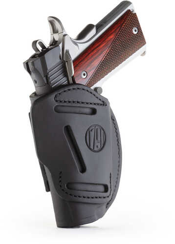 1791 Revolver Holster Tuckable Inside Waistband Size Matte Finish Leather Construction Stealth Black Right Han