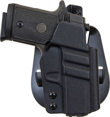 1791 Tactical Paddle Holster OWB Kydex Sig Sauer P365 Right Hand Matte Finish Black TAC-PDH-OWB-P365-BLK-R