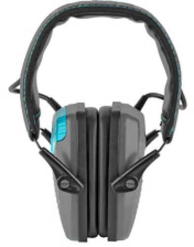 Allen Girls With Guns Shield Low-Profile Electronic Earmuff One Size Fits Most 24 DB Gray/Teal 2348