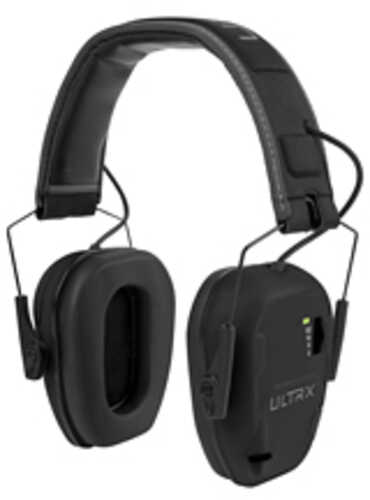 Allen Ultrx Bionic E-muff Electronic Earmuff Nrr 22db Rubberized Protective Coating Midnight Gray 4108