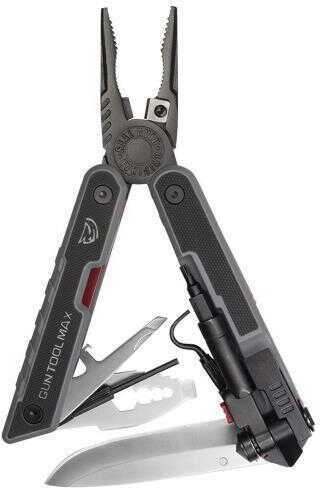 Real Avid Gun Tool Max Multi-Tool Grey Handle Plain Edge Blade Stainless Steel AVGTMAX