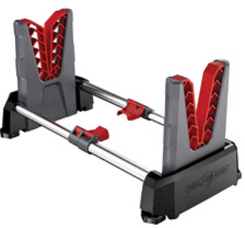 Real Avid Speed Stand Fold And Go Folding Long Gun Stand Gray With Red Rubber Inserts Avssfg