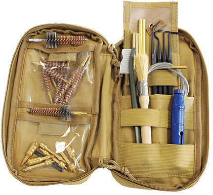 Birchwood Casey Rifle And Handgun Range Cleaning Kit Contains Brushes Jags Picks Pull Through Cabel Zippered So