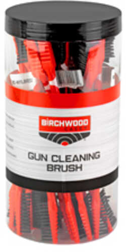 Birchwood Casey Gun Cleaning Brush Double Ended Nylon Tub of 25