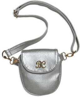 Bulldog Cases Trilogy Purse, Leather, Metallic Sil