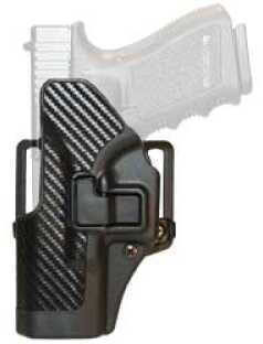 Blackhawk CQC Serpa Belt Holster Left Hand Carbon Fiber for Glock 19/23/32/36 Loop And Paddle 41