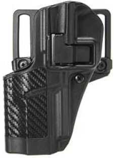 Blackhawk CQC Serpa Belt Holster Left Hand Carbon Fiber FN Fiveseven Loop And Paddle 410018Bk-L