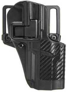 Blackhawk CQC Serpa Belt Holster Right Hand Carbon Fiber FN Fiveseven Loop And Paddle 410018Bk-R