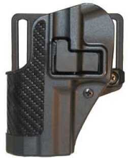 Blackhawk Cqc Serpa Belt Holster Left Hand Carbon Fiber S&W Mp Loop And Paddle 410025Bk-L