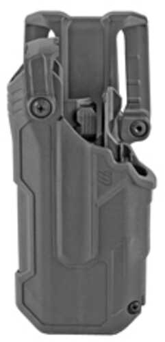 BLACKHAWK T-Series L3D Duty Holster Left Hand Finish Fits Glock 17/22/31 With TLR7 Includes Jacket Slot Belt Loop