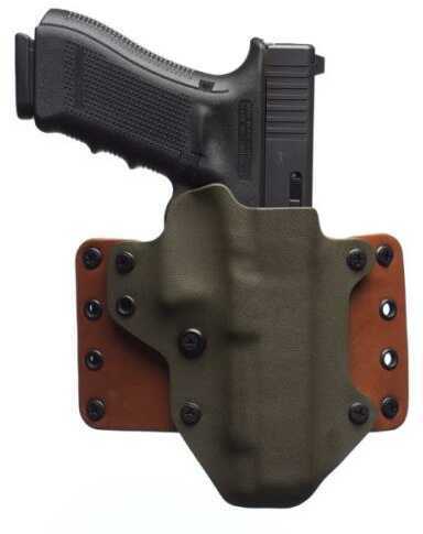 Black Point Tactical Leather Wing OWB Holster Fits Glock 17/22/31 Right Hand Kydex & with 1.75" Belt Loops